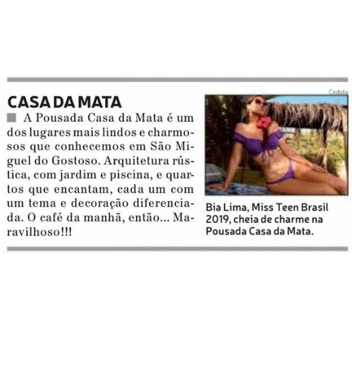 Pousada Casa Da Mata Sao Miguel do Gostoso Bagian luar foto